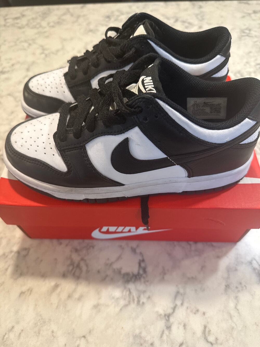 Nike Dunk Low GS Panda Black White Kids Size 5Y CW1590-100 w/ Box